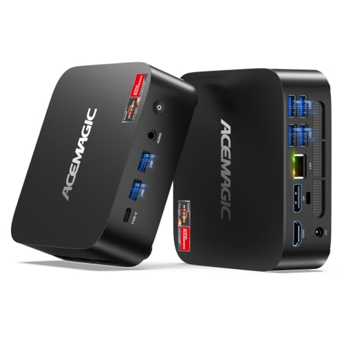 ACEMAGIC K1 Gaming Mini PC Ryzen 7 7735HS 24GB 512GB SSD Windows 11 Pro
