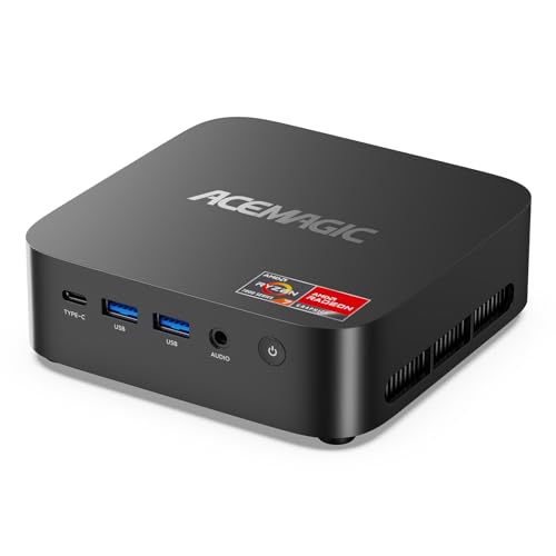 ACEMAGICIAN Kron Mini K1 AMD Mini PC Ryzen 7730U, Mini Gaming PC 16GB DDR4 1TB SSD, Mini Computers Micro Desktop PC Support 4K Triple Display/WiFi6/BT5.2 for Gaming/Office/Home