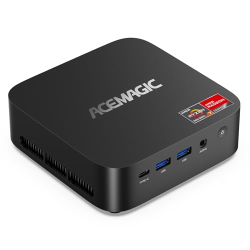 ACEMAGICIAN K1 Mini PC Ryzen 7 7730U(Upgraded 5800/5700U) 16GB DDR4 512GB SSD Mini Computers(up to 4.5Ghz), Light Gaming PC Desktop 4K Triple Display Mini Desktop Bluetooth/WiFi6/Office