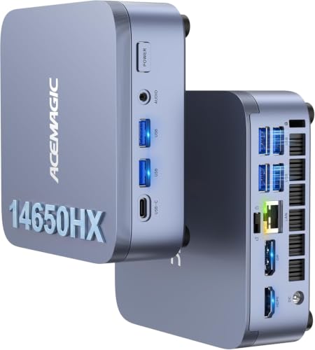 ACEMAGIC Mini Gaming PC i7-14650HX Win 11 Pro 16GB DDR4 1TB NVMe SSD